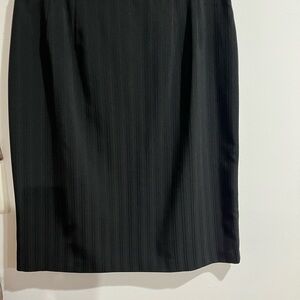 Harve Benard Black Ribbed Pencil Skirt for Work 16. H-28